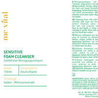 Sensitive Foam Cleanser mit Salbei- und Melissenextrakt, sulfatfrei, besonders mild