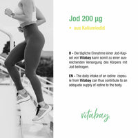 Jod 200 µg aus Kaliumiodid - 250 vegane Kapseln