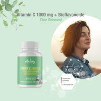 Vitamin C 1000 mg + Bioflavonoide (Time Released ) - 100 vegane Tabletten