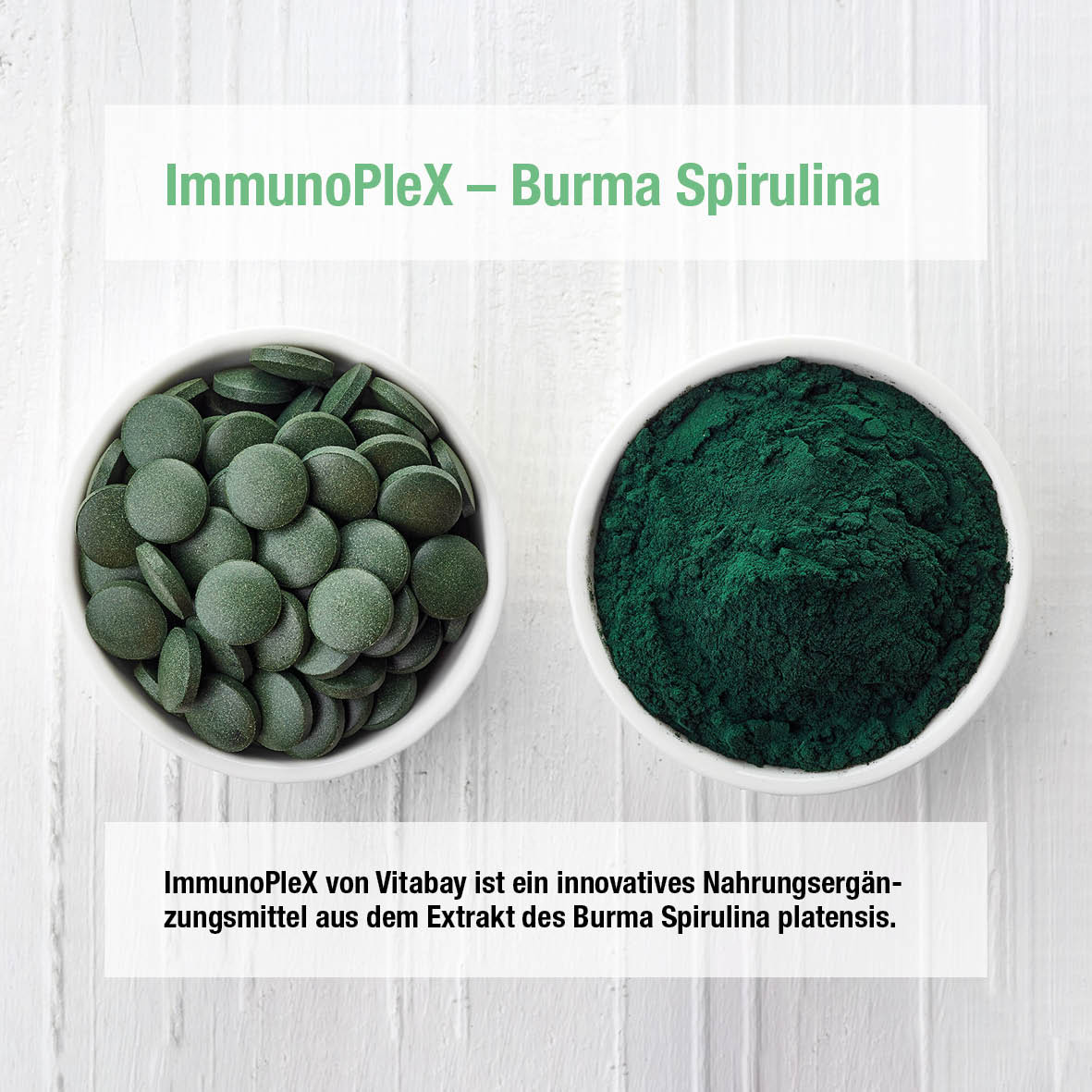 Spirulina & Chlorella Extrakt - 200 vegane Tabletten