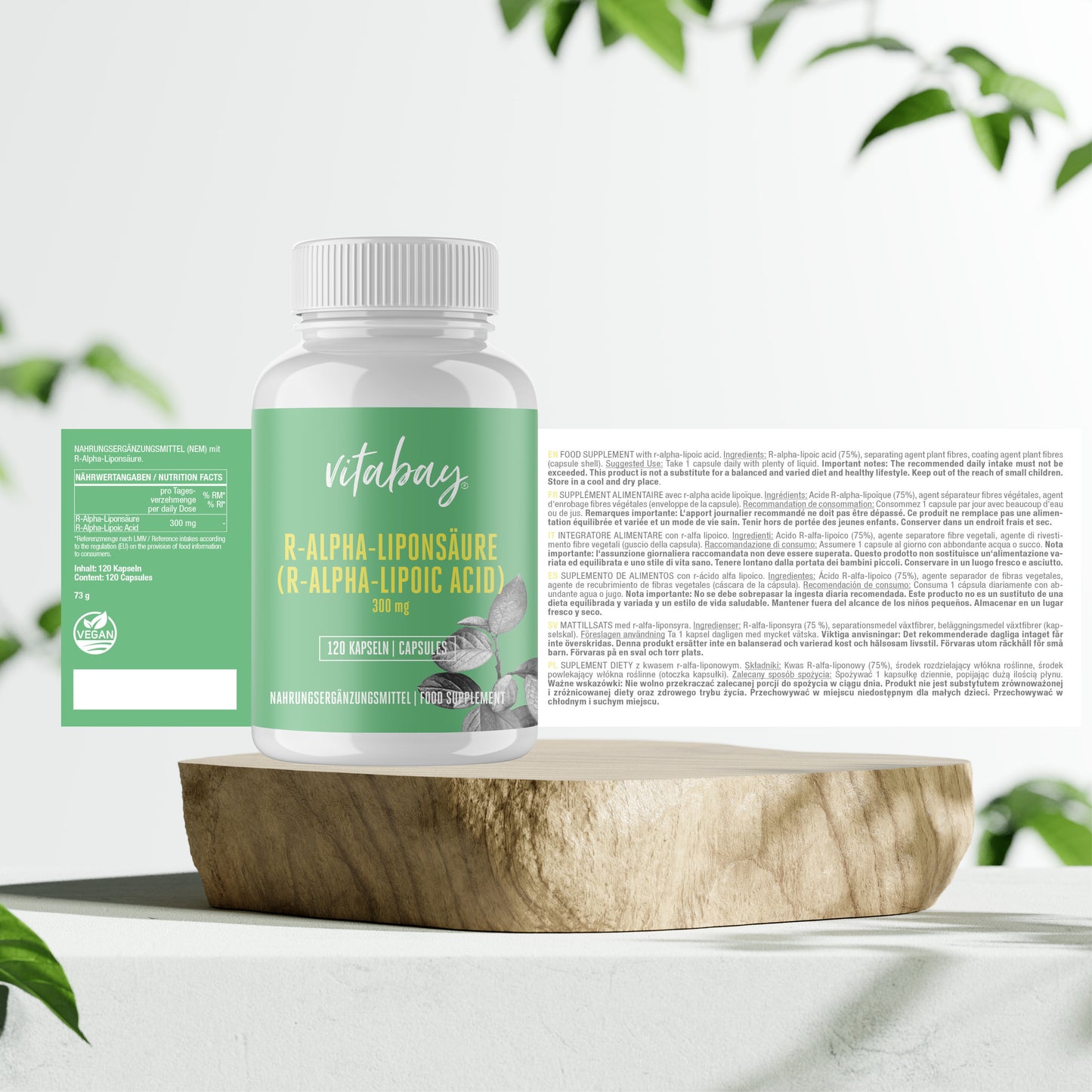 R-Alpha Liponsäure 300 mg 120 Kapseln