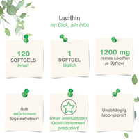 Lecithin 1.200 mg - 120 vegane Softgels