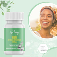 MSM (Methylsulfonylmethan) 1000 mg - organischer Schwefel - 60 vegane Tabletten