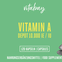 Vitamin A Depot 10.000 IE - 120 vegane Kapseln