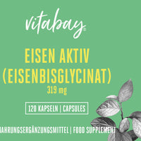 Eisen (Eisenbisglycinat) - 319 mg - 120 vegane Kapseln