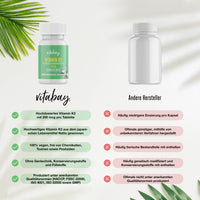 Vitamin K2 MK-7 200 µg - 90 vegane Tabletten