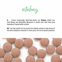 Roter Reis 600 mg mit Monacolin K  - 120 vegane Tabletten