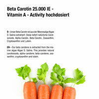 Beta Carotin 25.000 I.E. Depot - 180 vegane Softgels