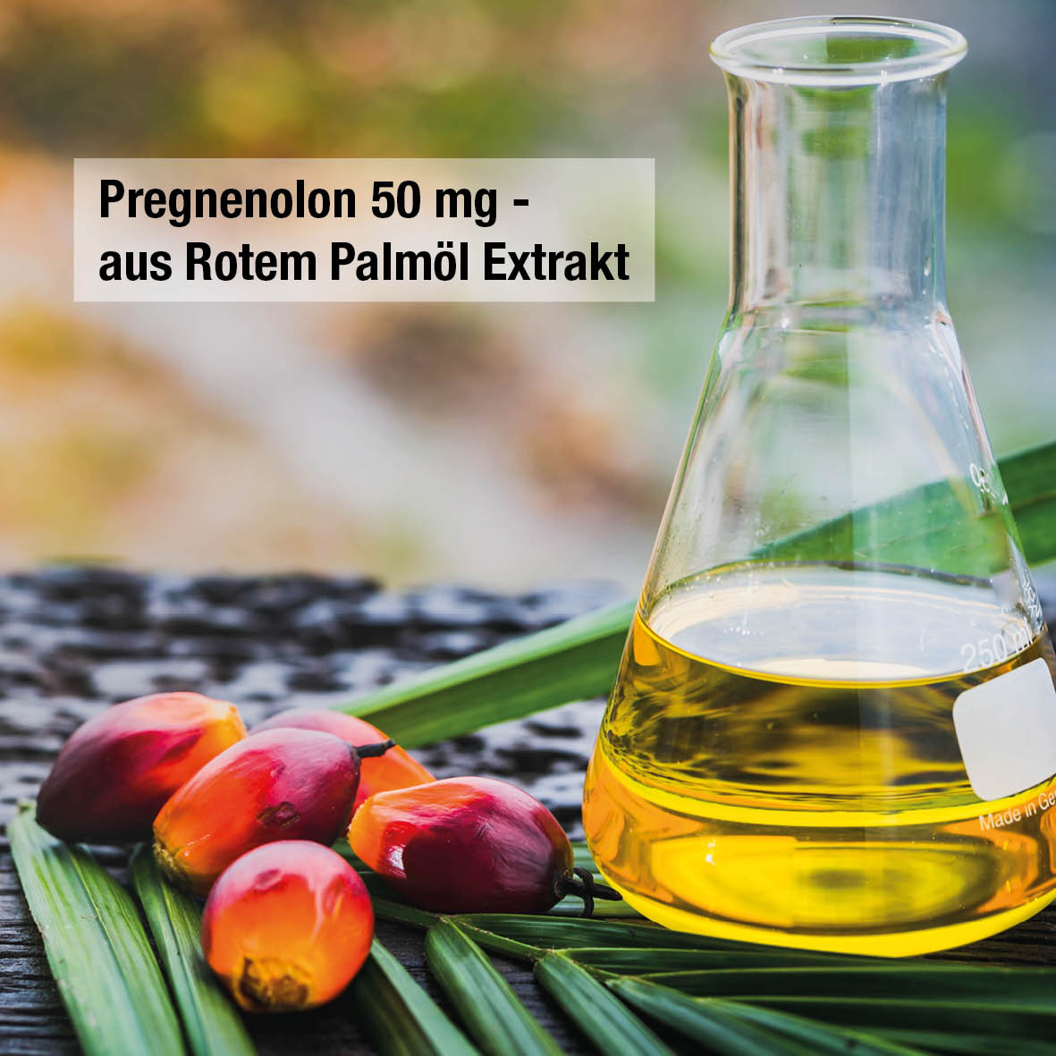 Pregnenolon 50 mg - aus Rotem Palmöl Extrakt - 60 vegane Kapseln