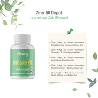 Zink 50mg Depot - 500 vegane Tabletten