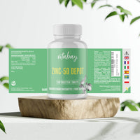 Zink 50mg Depot - 500 vegane Tabletten