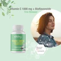 Vitamin C 1000 mg + Bioflavonoide (Time Released ) -  250 vegane Tabletten