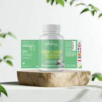 Vitamin C 1000mg + Bioflavonoide Zeitverzögerte Abgabe 500 Vegane Tabletten
