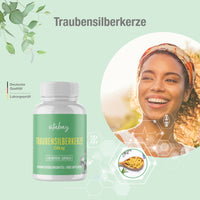 Traubensilberkerze Extrakt 2500 mg - 120 vegane Kapseln