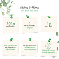 D-Ribose - 200g  veganes Pulver