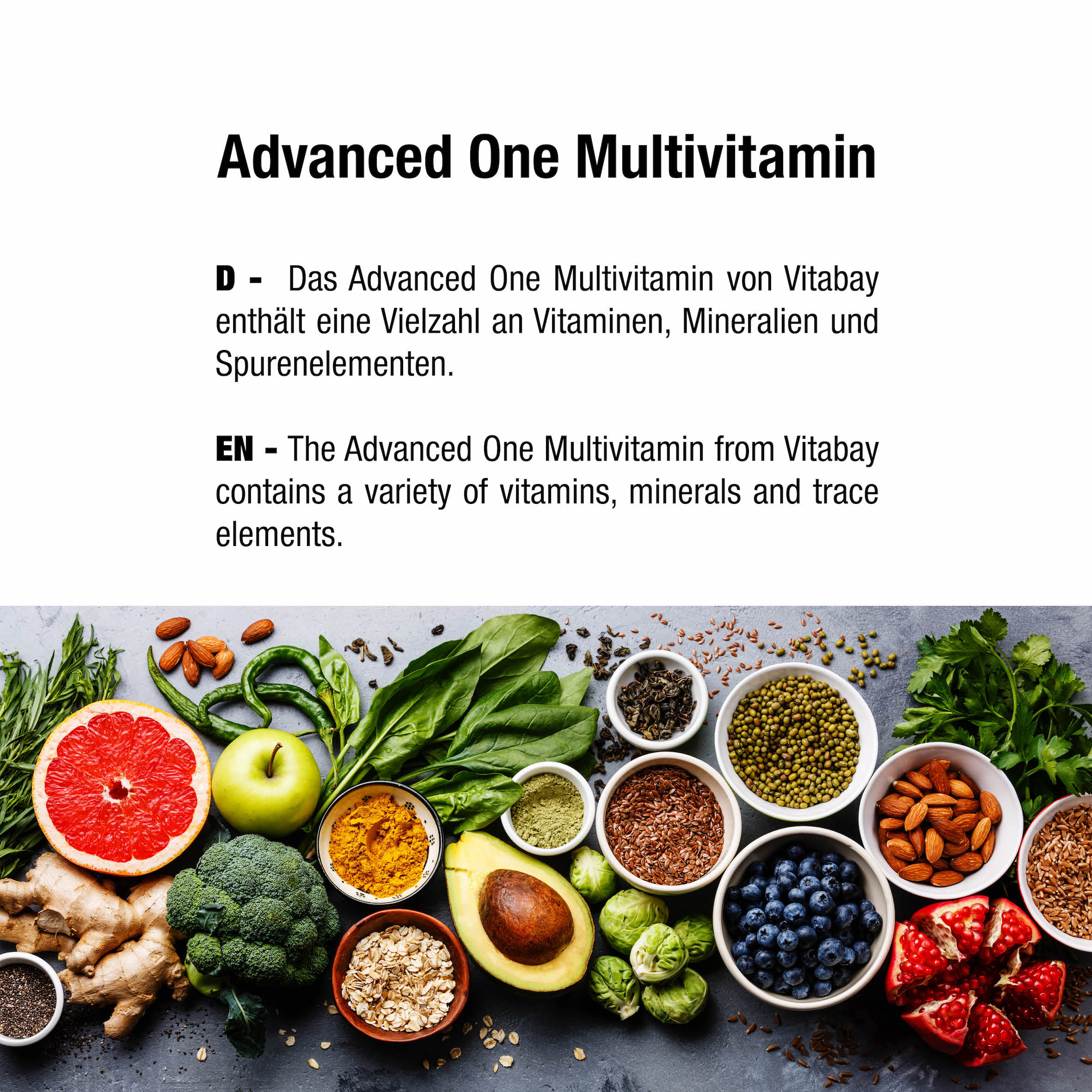 Advanced One Multivitamin - 30 vegane Tabletten