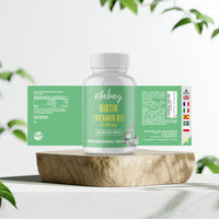 Biotin (Vitamin B7) 10.000 mcg  - 365 vegane Tabletten
