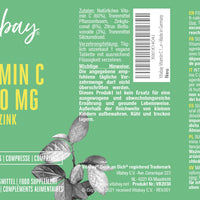 Vitamin C 1000 mg + Zink - 200 vegane Tabletten