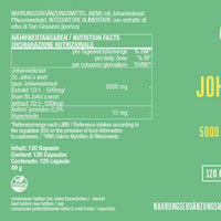 Johanniskraut Extrakt 5000 mg - 120 vegane Kapseln