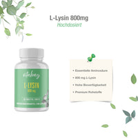 L-Lysin 800mg - 365 vegane Tabletten