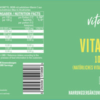 Vitamin C Pulver 1000 mg - 1000 g veganes Pulver