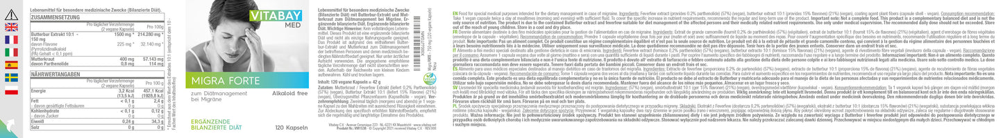 MIGRA FORTE - 120 vegane Kapseln