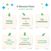 D-Mannose - 200 g veganes Pulver
