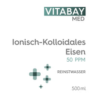 Kolloidales Eisen 50 PPM - Reinheitsstufe 99,99% - 500 ml
