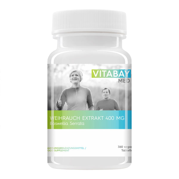 Boswellia Weihrauch Extrakt - 400 mg - 360 vegane Tabletten